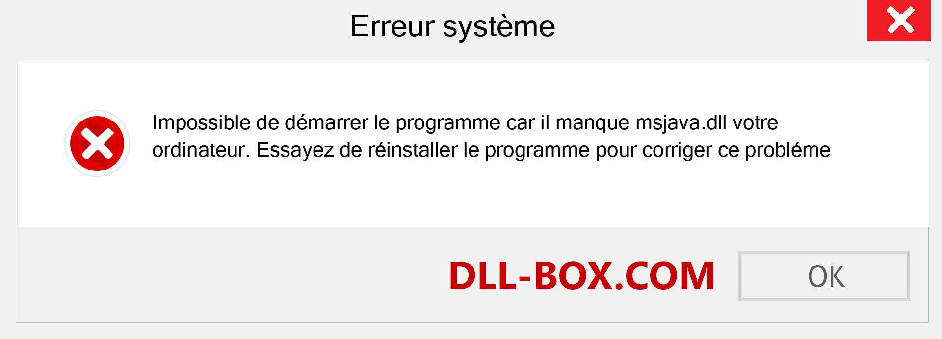 Le fichier msjava.dll est manquant ?. Télécharger pour Windows 7, 8, 10 - Correction de l'erreur manquante msjava dll sur Windows, photos, images